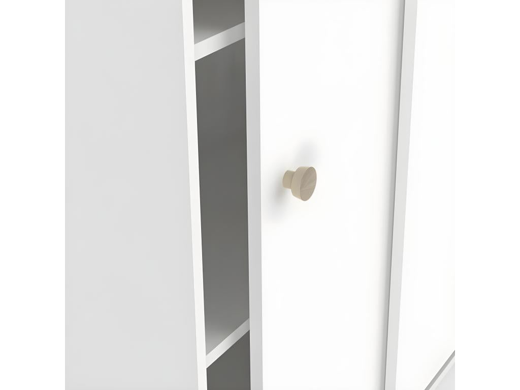 80 x 35 x 101 cm Sideboard 2-door White