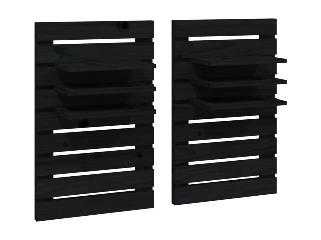 40 x 17 x 63 cm Nightstand Wood Black