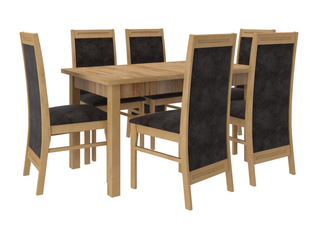 42 x 42 x 97 cm Chair Wood Fabric Gray