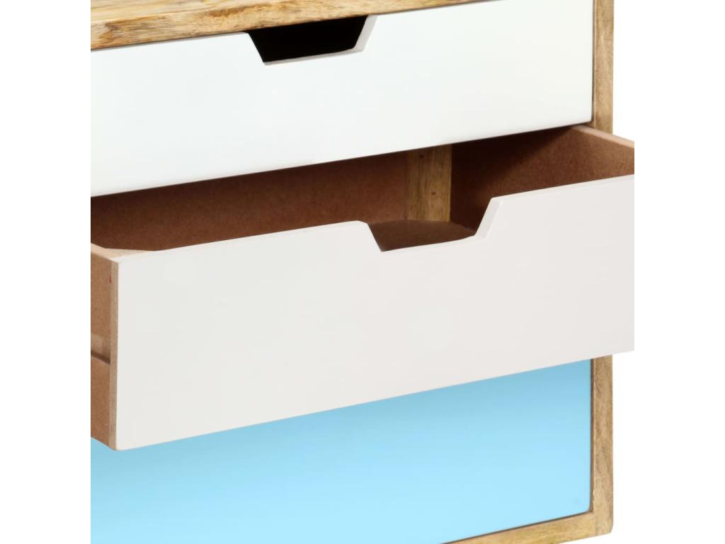 47 x 35 x 63 cm Nightstand Mango Wood Multicolor