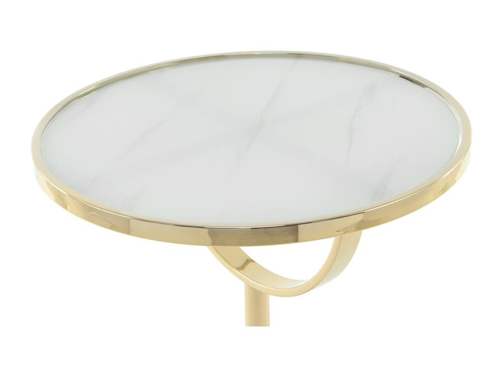 46 x 46 x 54 cm Table Metal White