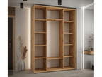 180 x 45 x 235 cm Wardrobe 3-door Wood Light Natural