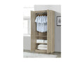 80 x 52 x 184 cm Wardrobe 2-door Wood Brown