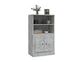 60 x 35.5 x 103.5 cm Sideboard Wood Concrete Finish Gray