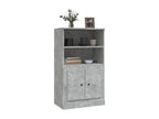 60 x 35.5 x 103.5 cm Sideboard Wood Concrete Finish Gray