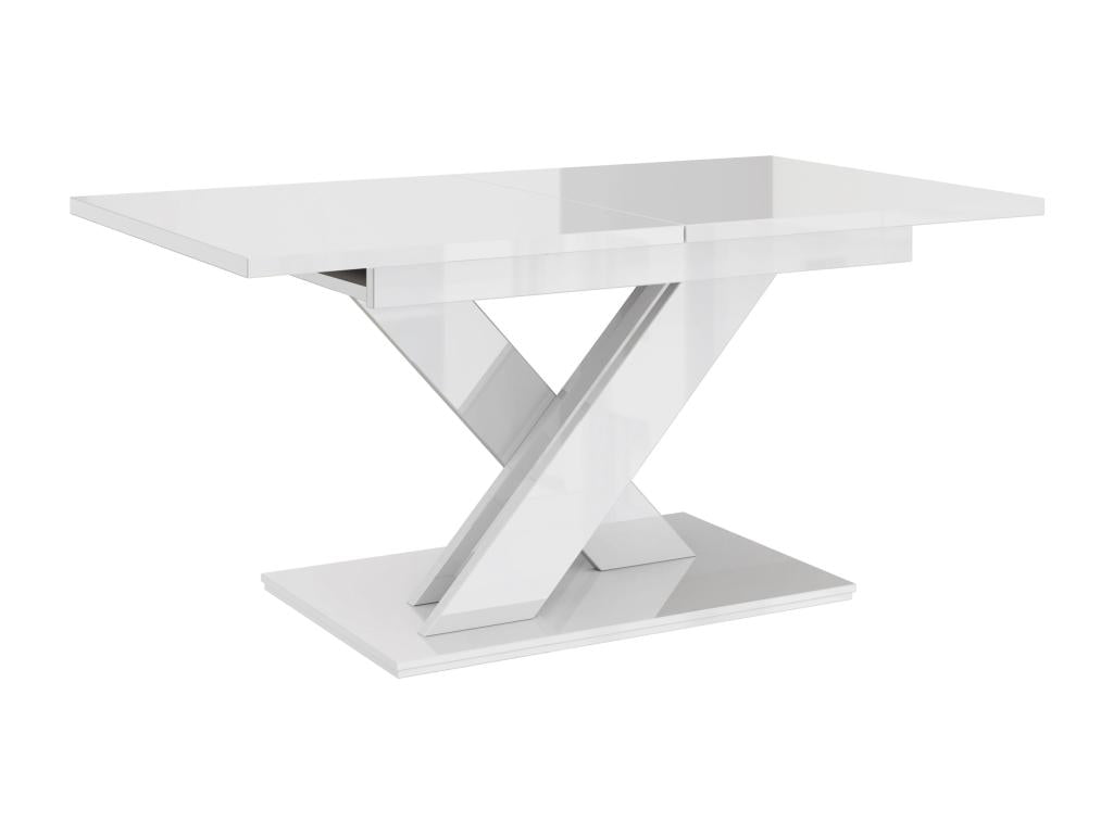 180 x 80 x 75 cm Dining Table Extendable Wood White