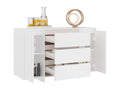 120 x 41 x 75 cm Sideboard 3-drawer Wood White