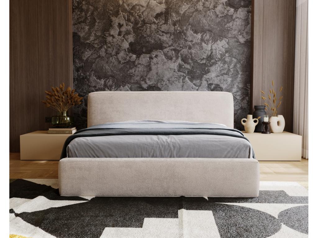 160 x 200 cm Bed Wood Beige