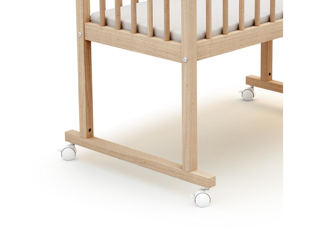 40 x 80 cm Crib Wood Light Natural