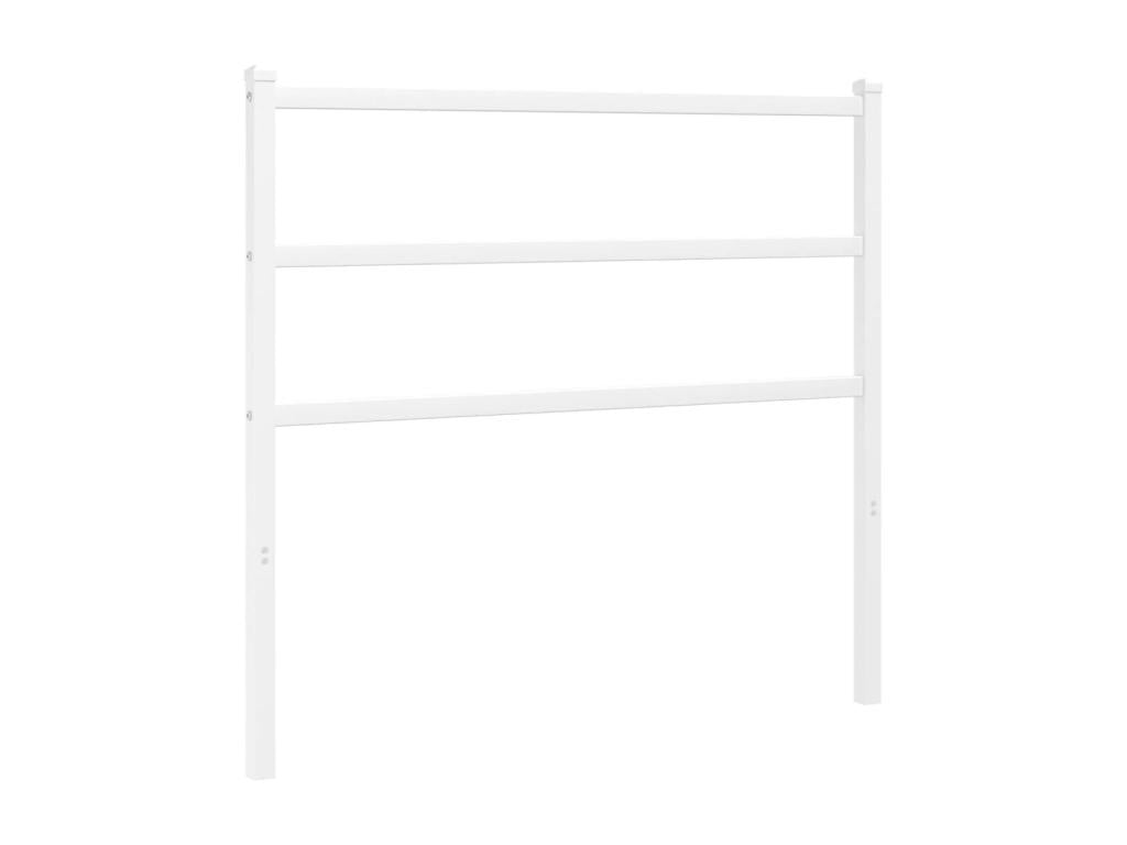 112 x 3 x 90 cm Bed Metal Steel White
