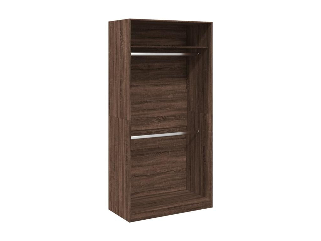 100 x 50 x 200 cm Wardrobe Wood Brown