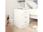 38 x 35 x 56 cm Nightstand Wood White