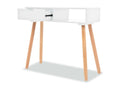 80 x 30 x 72 cm Console Table Solid Wood White