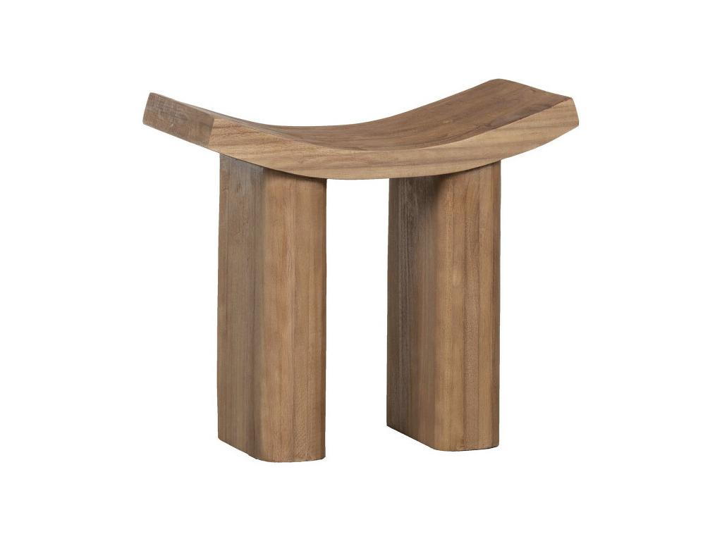 50 x 25 x 45 cm Stool Wood Light Natural