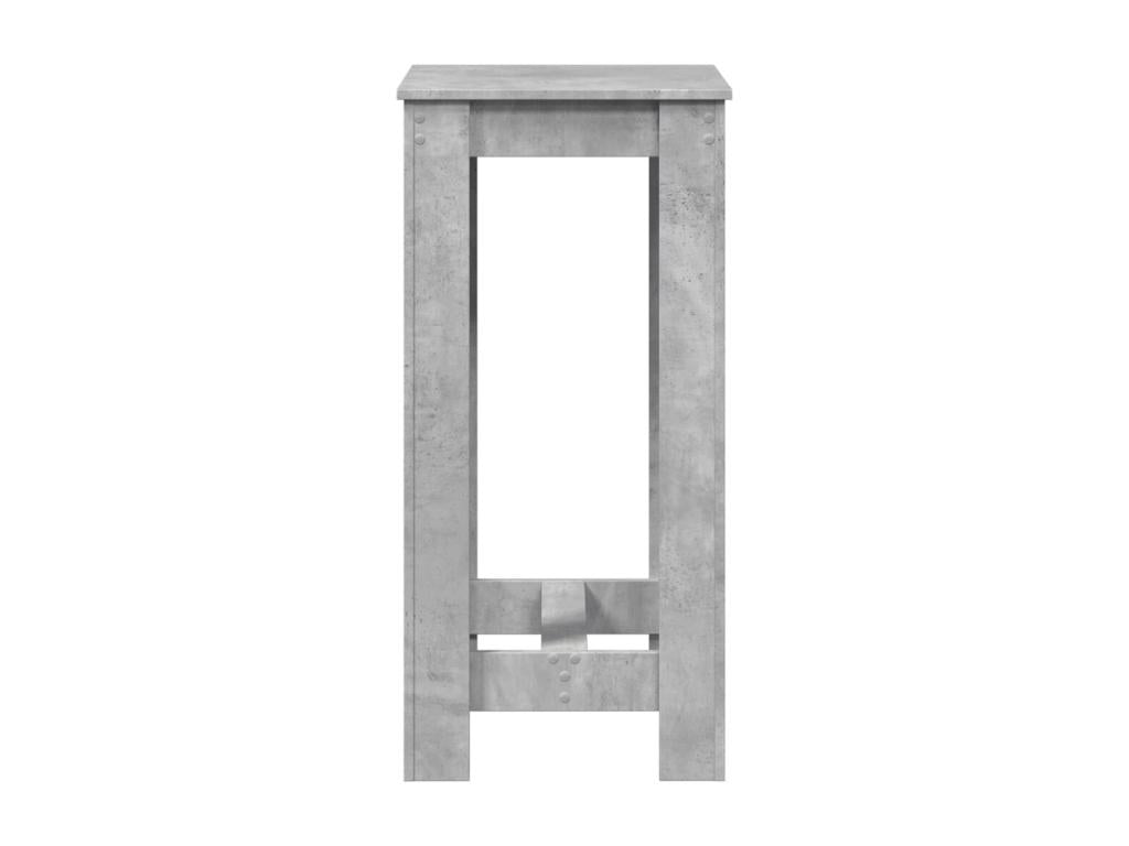 51 x 50 x 103.5 cm Table Wood Concrete Finish Gray