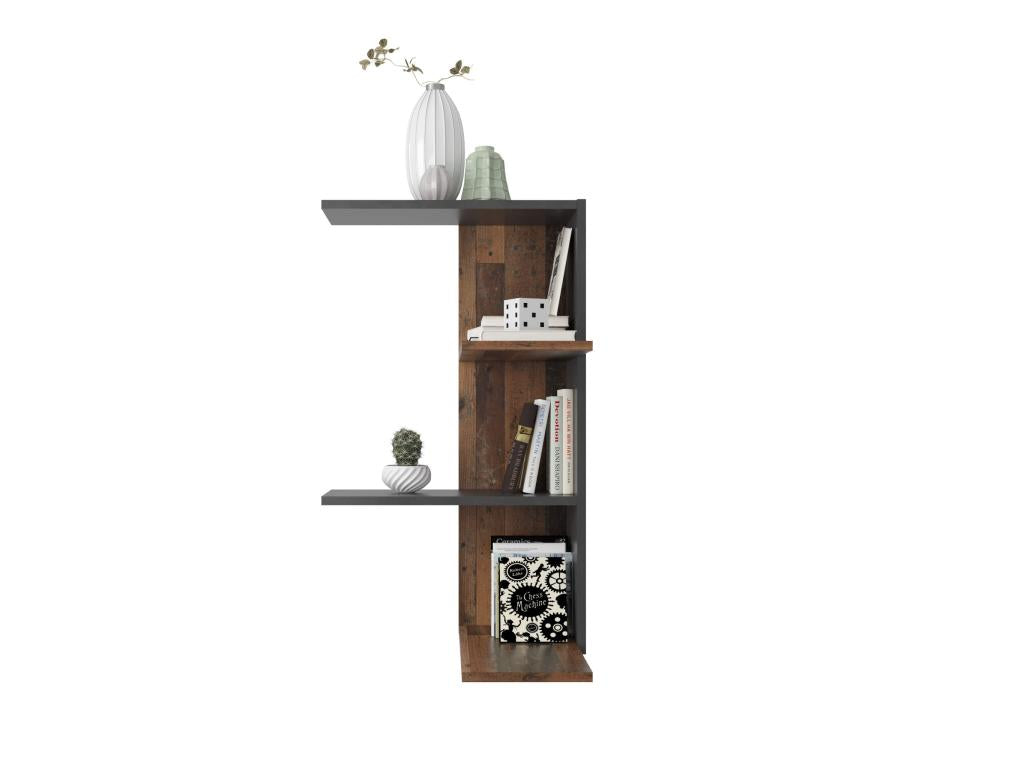 45 x 45 x 78 cm Bookshelf Wood Dark Natural
