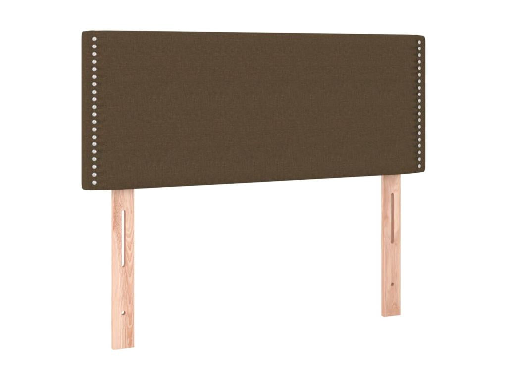 100 x 200 cm Bed Base Wood Fabric Brown