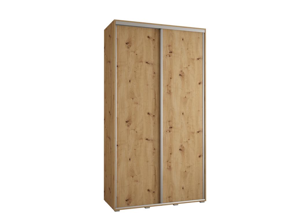 140 x 45 x 235 cm Wardrobe 2-door Wood Light Natural