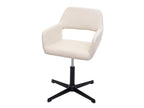 65 x 65 x 89 cm Chair Faux Leather Leather Cream