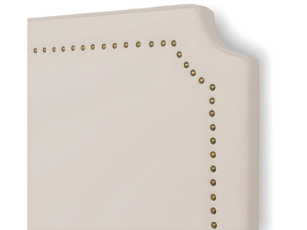 180 x 8 x 120 cm Bed Velvet Beige