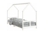 80 x 200 cm Bed Frame Wood White
