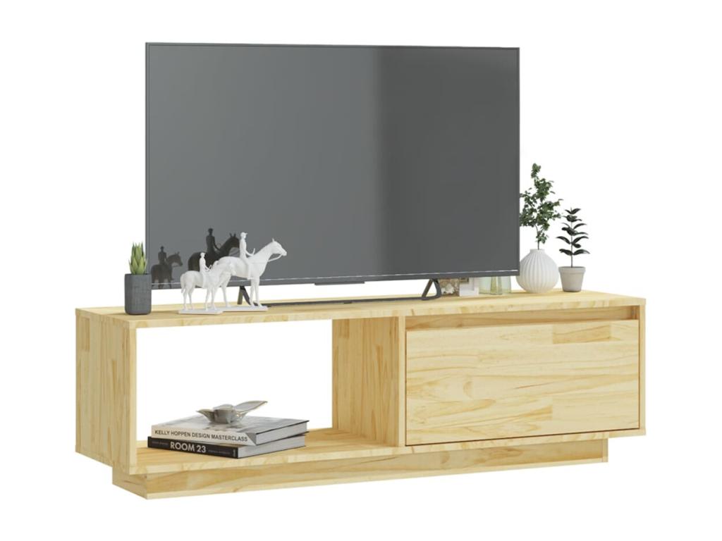 110 x 30 x 33.5 cm TV Stand Wood Brown