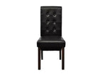 43 x 52 x 95 cm Chair Set of 4 Solid Wood Leather Brown