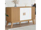 114 x 43 x 73.5 cm Sideboard Solid Wood White