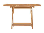 110 x 75 cm Table Folding Solid Wood Brown