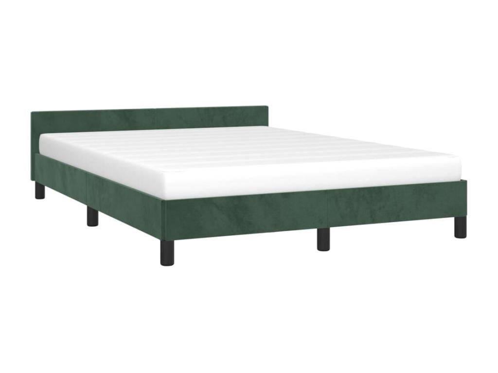 140 x 190 cm Bed Frame Velvet Green