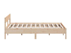 180 x 200 cm Bed Frame Wood Light Natural