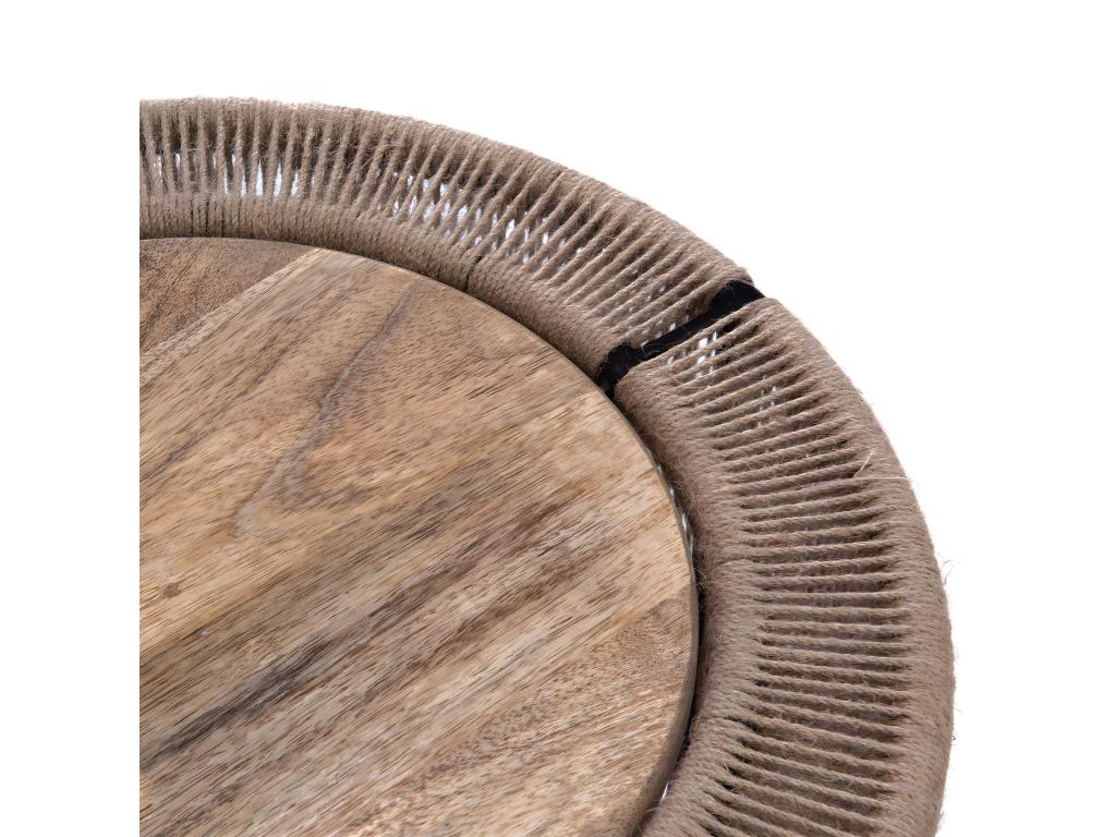 46 x 46 x 38 cm Sofa Wood Brown