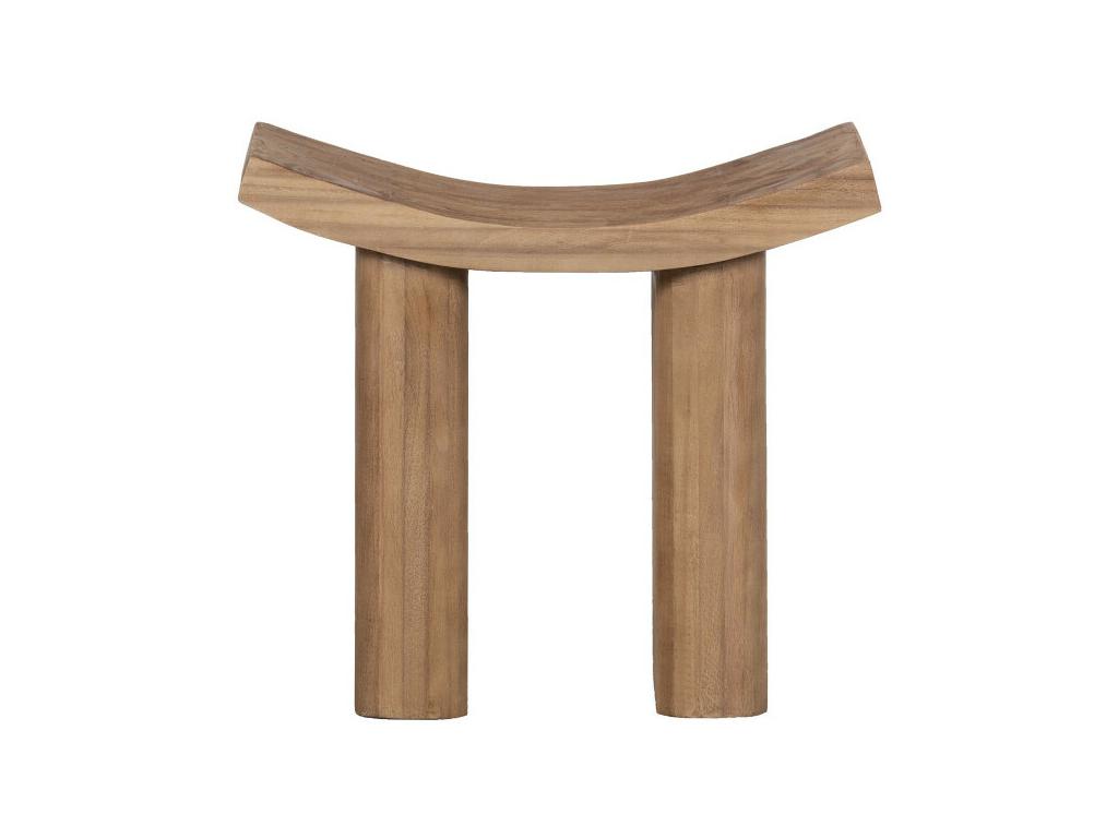 50 x 25 x 45 cm Stool Wood Light Natural