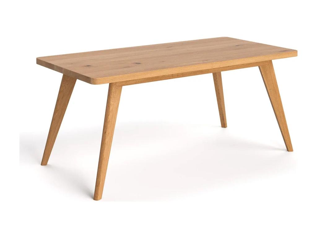 220 x 80 x 75 cm Table Solid Wood Light Natural