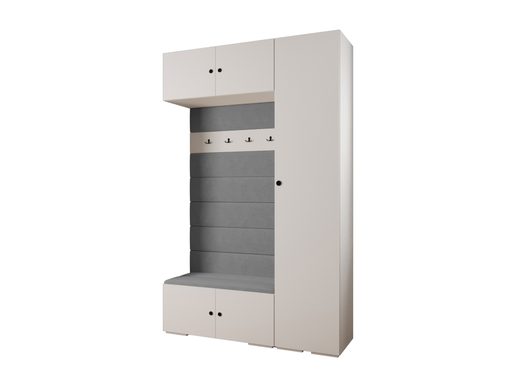 150 x 47 x 236 cm Wardrobe White