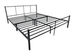 180 x 200 cm Bed Frame Metal Black