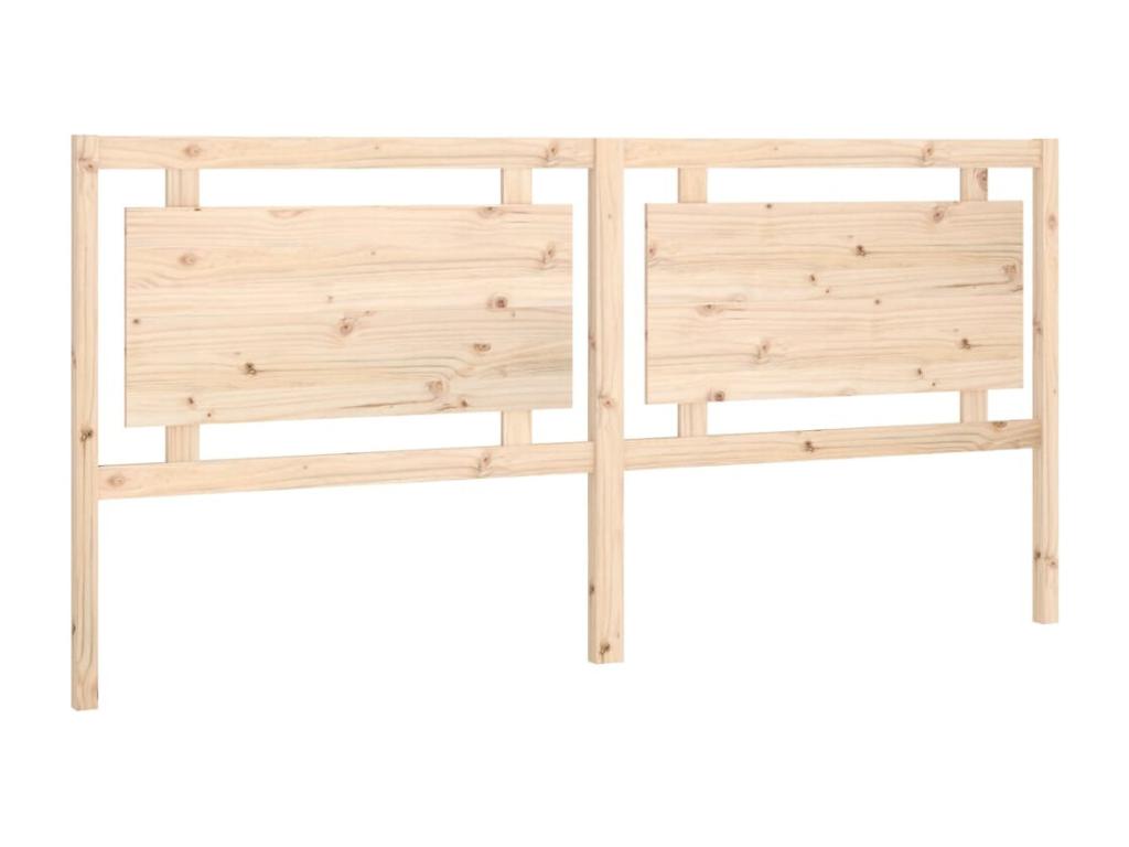 205 x 4 x 100 cm Bed Solid Wood Brown