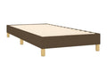 100 x 200 cm Bed Base Wood Fabric Brown
