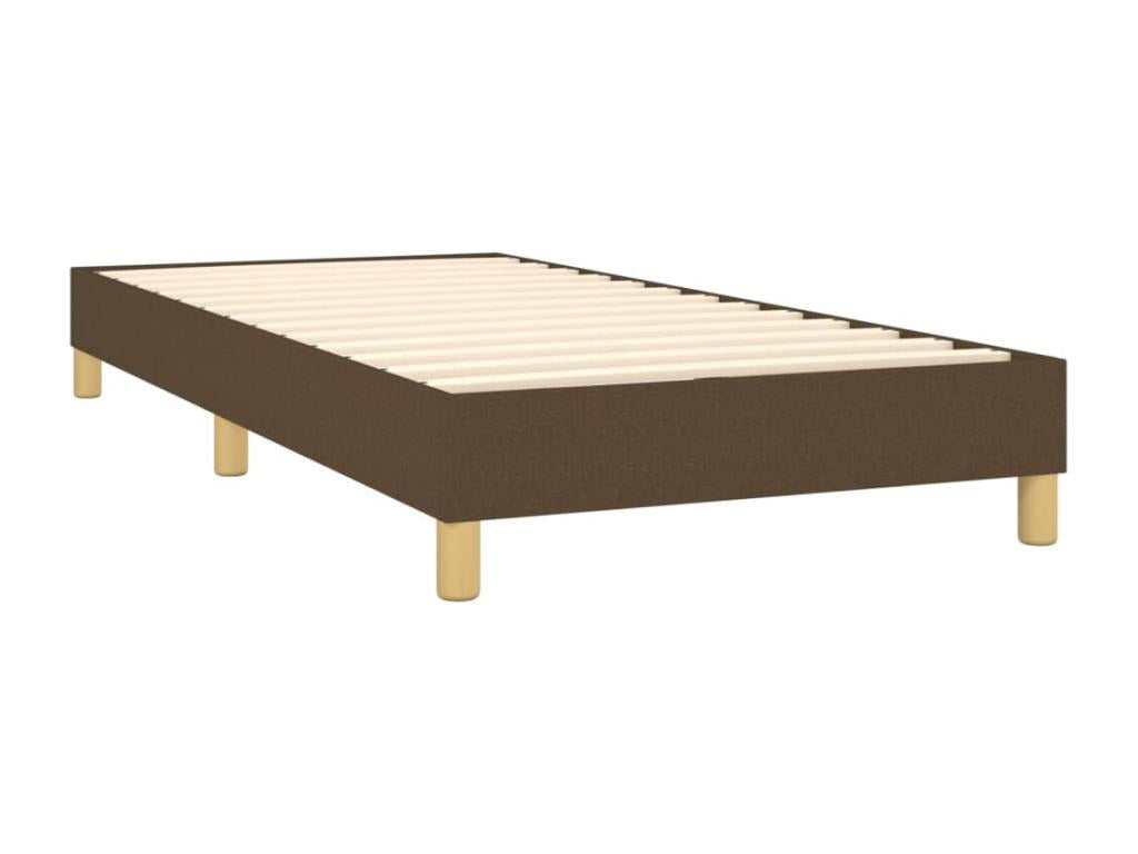 100 x 200 cm Bed Base Wood Fabric Brown