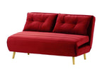142 x 90 x 78 cm Sleeper Sofa Red