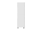 60 x 57 x 207 cm Wardrobe Wood Concrete Finish Gray
