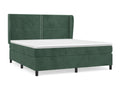 180 x 200 cm Box Spring Bed Velvet Green