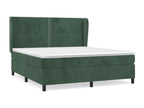 180 x 200 cm Box Spring Bed Velvet Green