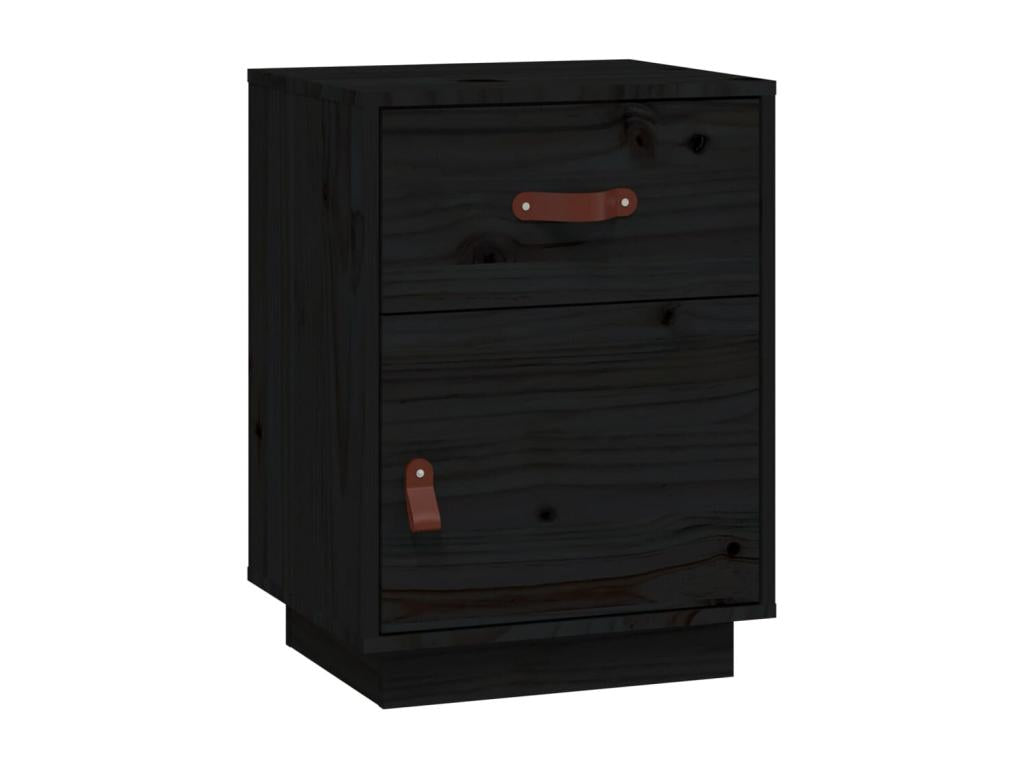 40 x 34 x 55 cm Nightstand Wood Black