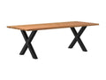 240 x 100 x 74 cm Dining Table Wood Brown