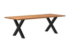 240 x 100 x 74 cm Dining Table Wood Brown