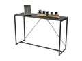 120 x 39 x 79 cm Console Table Wood Metal Black