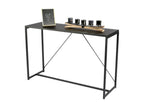 120 x 39 x 79 cm Console Table Wood Metal Black