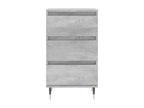 40 x 35 x 70 cm Sideboard Wood Concrete Finish Gray