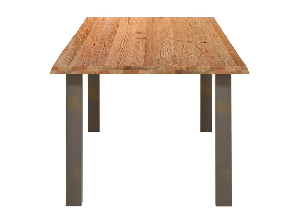 240 x 100 x 74 cm Dining Table Wood Brown